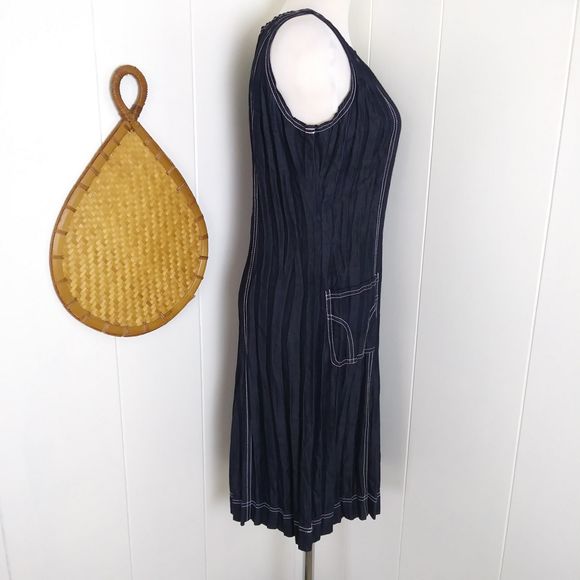 🌷Simon Chang Chambray jean zipper mini dress - Picture 2 of 8